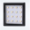 Foco Led Square Cuadrado Negro 55x55mm Calido