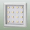 Foco Led Square Cuadrado Plata 55x55mm Neutro