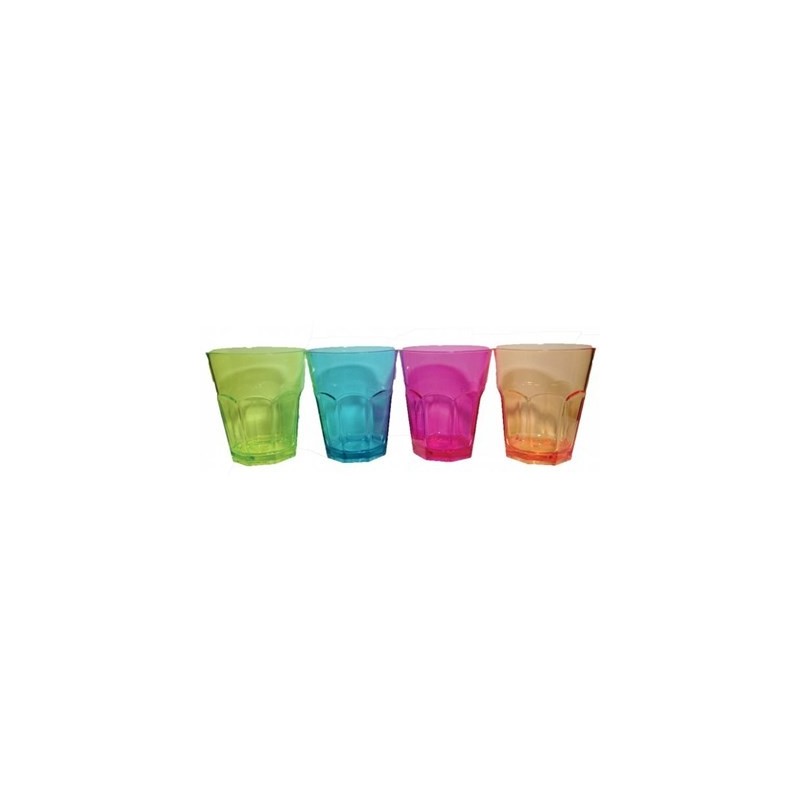 Vasos De Colores Para Agua Set 4 Unidades