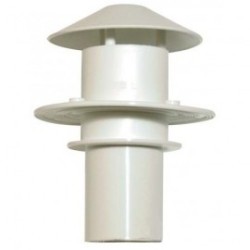 Chimenea Plastica Blanca 60mm