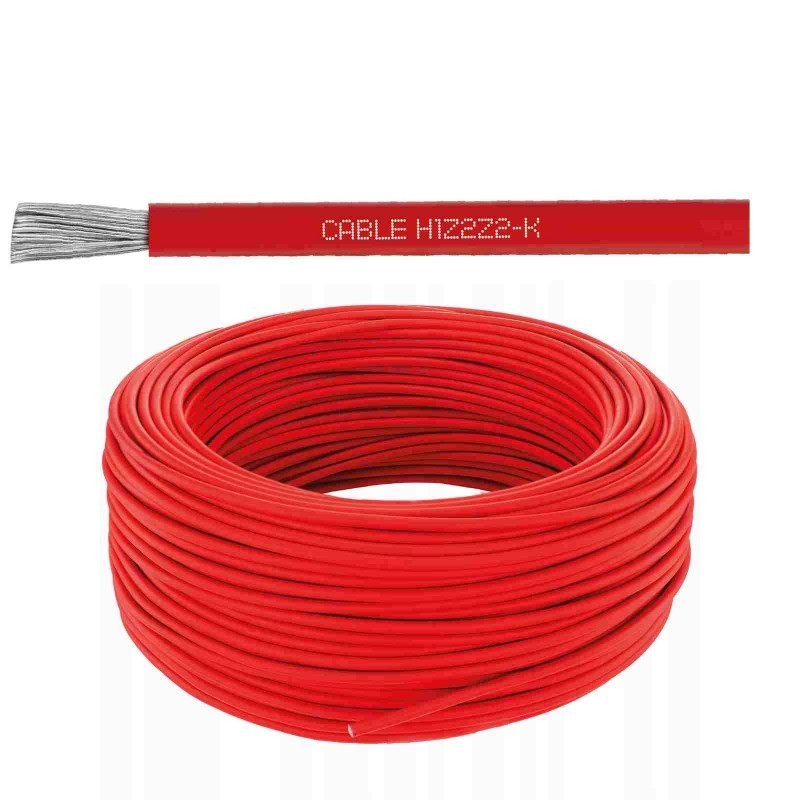 Cable Fotovoltaico Solar 1x6 Rojo Por Metro