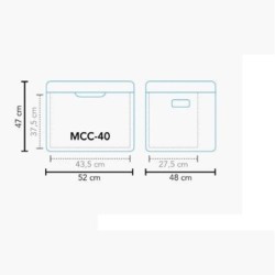 Nevera Compresor 42l 12v Mcc-40 Mestic