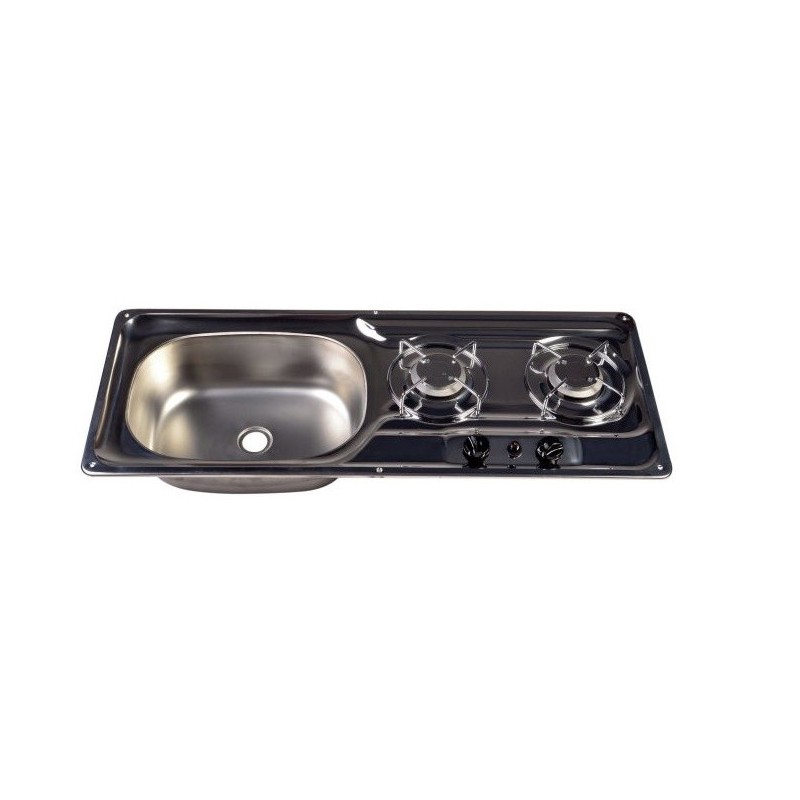 Combi Cocina 2 Fuegos + Fregadero Izq