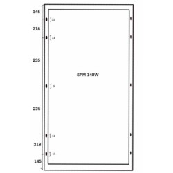 Panel Solar 140w Mono 12v Victron Energy 1250x668x30