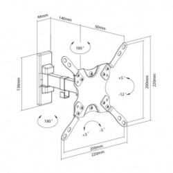 Soporte Tv Extensible 13-42 Larryhouse