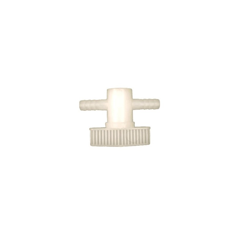 Llave De Paso 10mm Plastico Blanca