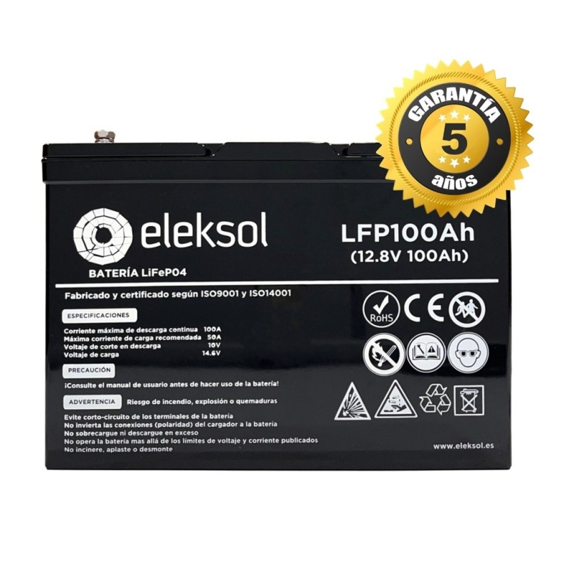 Bateria Litio 100ah Bms Bluetooth Eleksol