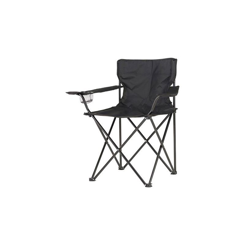 Silla Plegable De Camping 80x83,5x51cm Color Negro